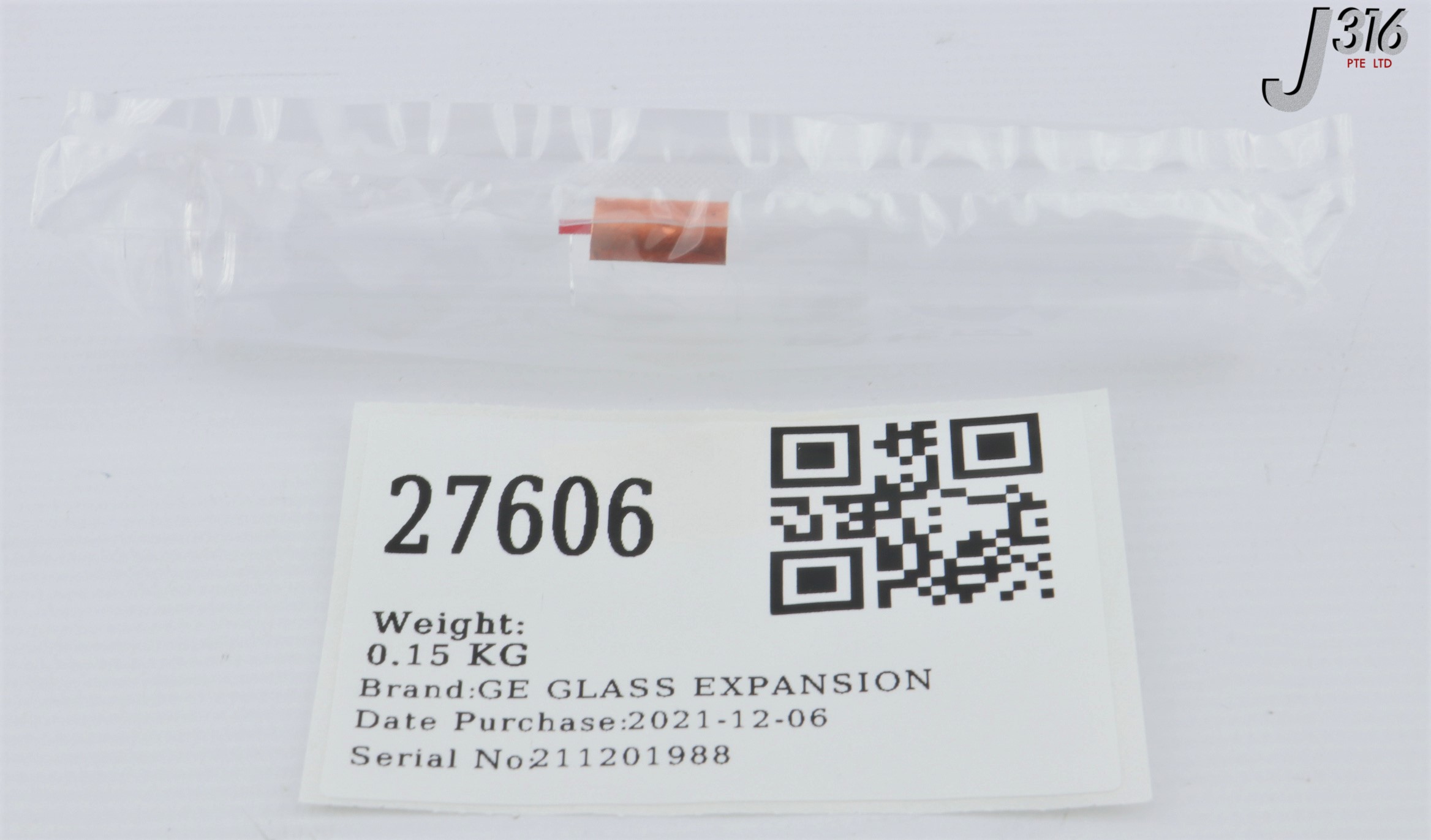 27606 GE GLASS EXPANSION QUARTZ TORCH W/O SINGLE SLOT (NEW) 30-808